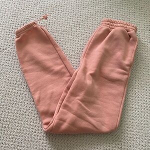 Pink sweatpants